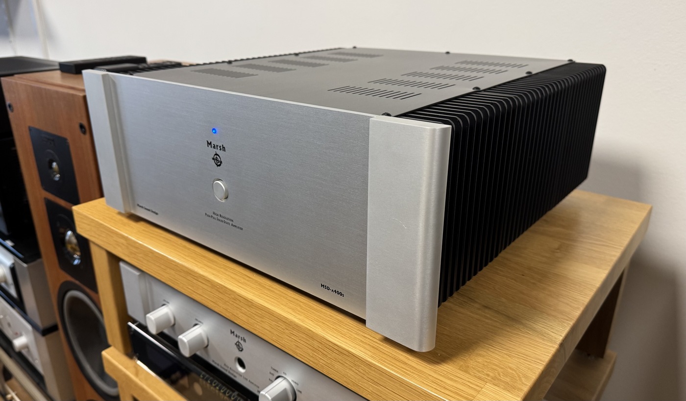 Marsh Sound Design MSD-a400s High-End Audio koncový stereo zesilovač stříbrný