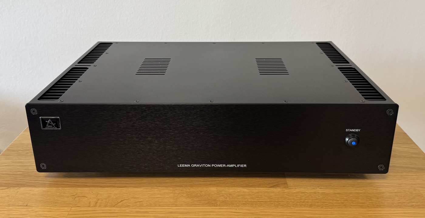 Leema Acoustics Graviton High-End Audio koncový stereo zesilovač černý