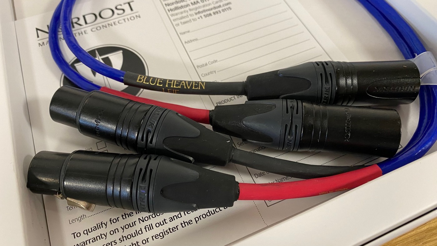 Nordost Blue Heaven High-End Audio analogový XLR kabel 0,6 m
