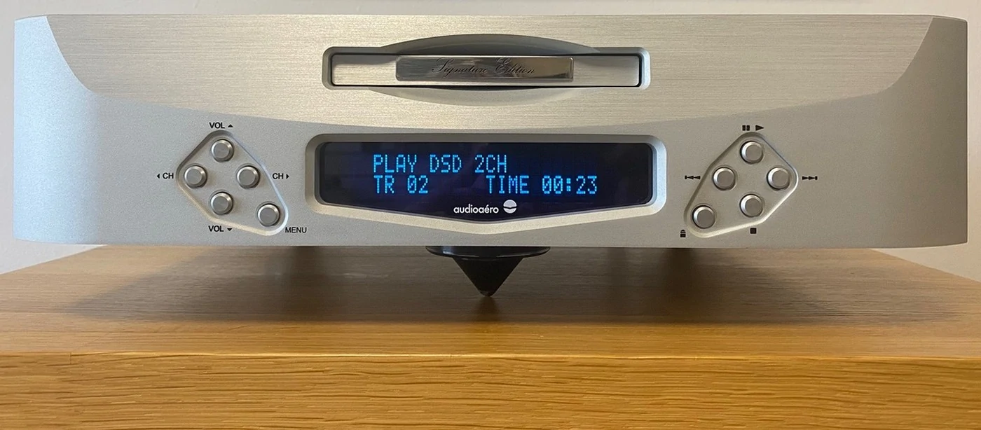 Audio Aero Prestige Signature Edition SACD2 High-End Audio SACD/CD přehrávač, převodník/DAC, analogový a digitální předzesilovač stříbrné