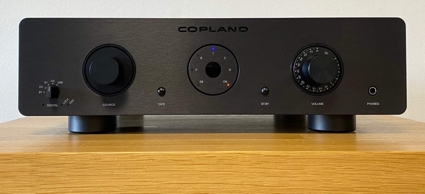 Copland CSA 100 High-End Audio integrovaný zesilovač, phono/gramofonový MM předzesilovač a převodník/DAC černý