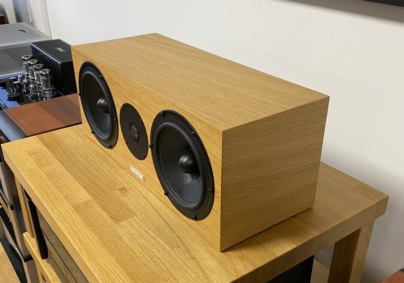 Max Audio MAX High-End Audio centrální repro/reproduktor/reprosoustava světlý dub