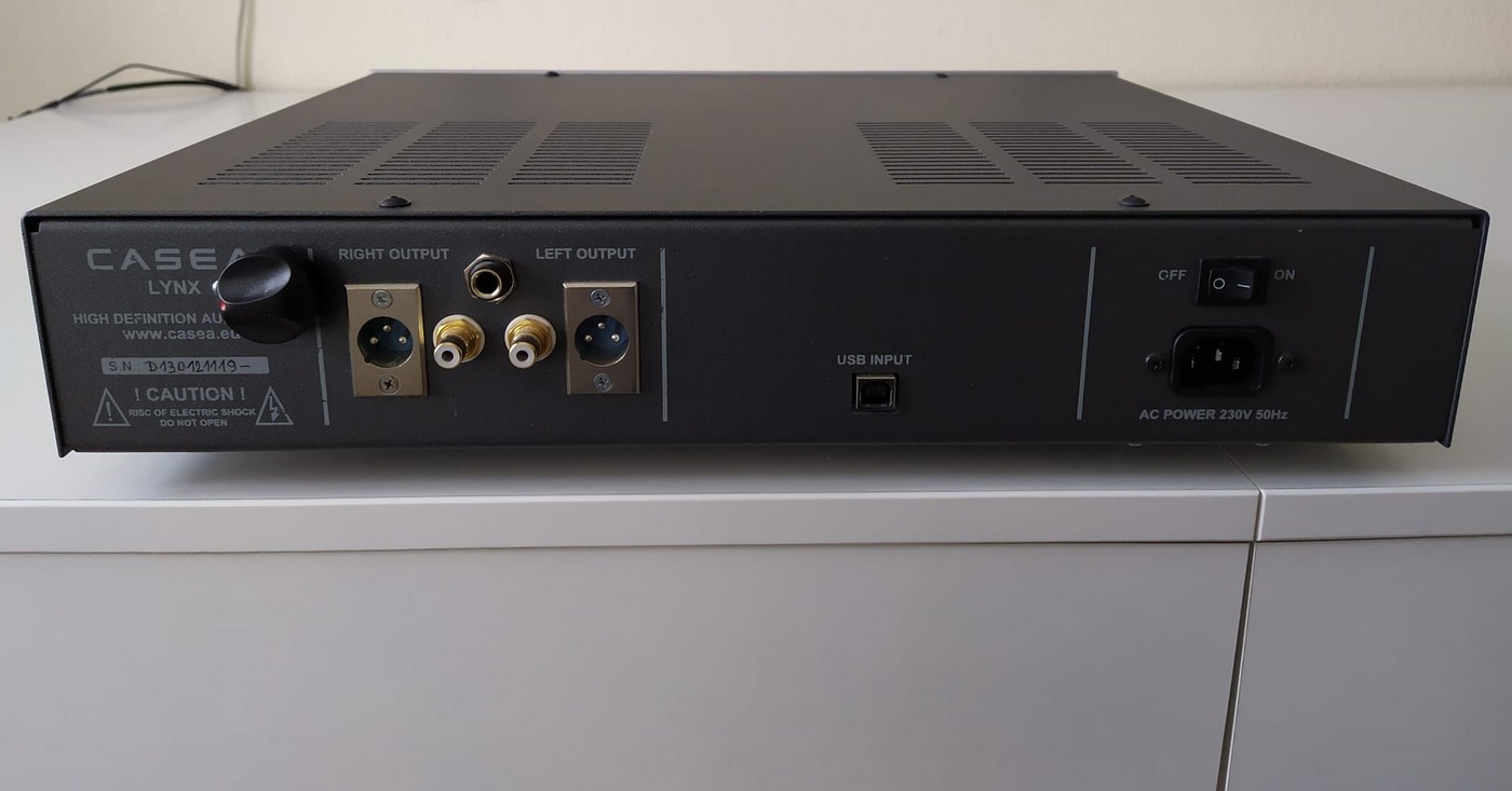 Casea Lynx High-End Audio USB DAC, sluchátkový zesilovač, nová verze upgrade stříbrný