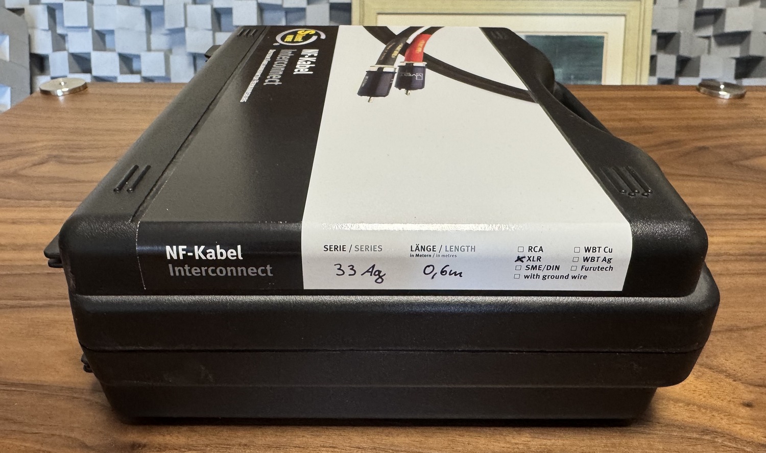 Silent Wire NF 33 AG high-endový XLR kabel set v délce 0,6 m