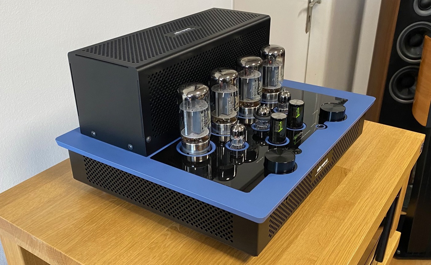 Audio Research I/50 High-End Audio lampový integrovaný zesilovač modro černý