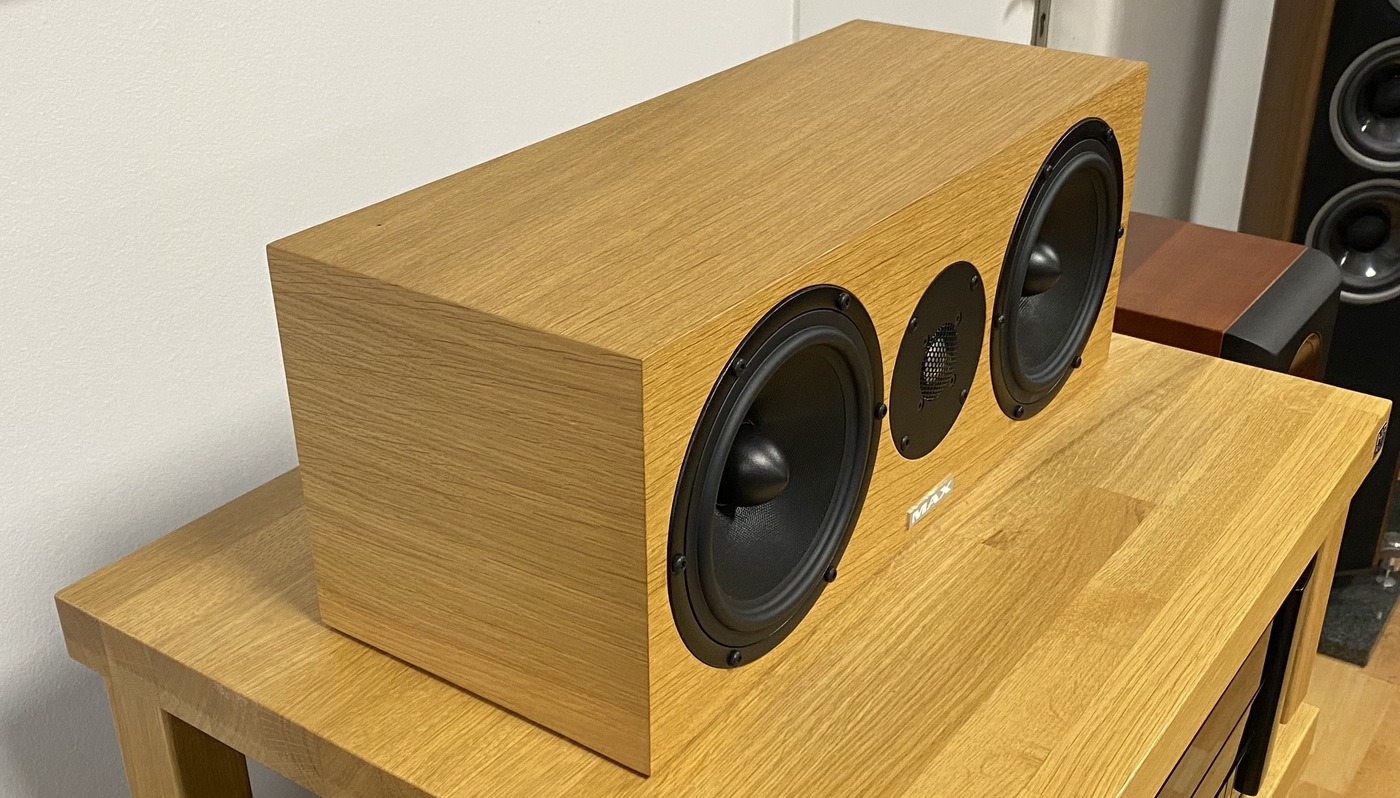 Max Audio MAX High-End Audio centrální repro/reproduktor/reprosoustava světlý dub