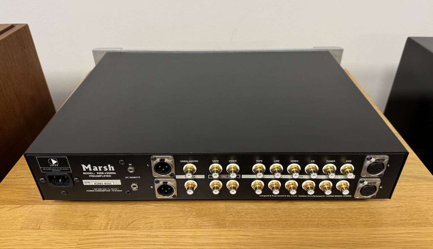 Marsh Sound Design MSD-p2000b High-End Audio analogový předzesilovač stříbrný 