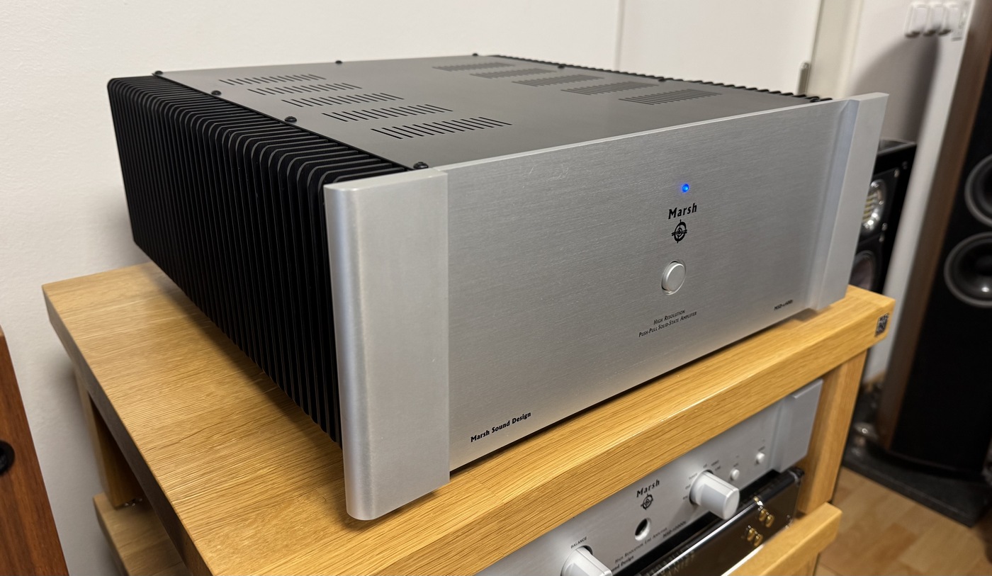 Marsh Sound Design MSD-a400s High-End Audio koncový stereo zesilovač stříbrný