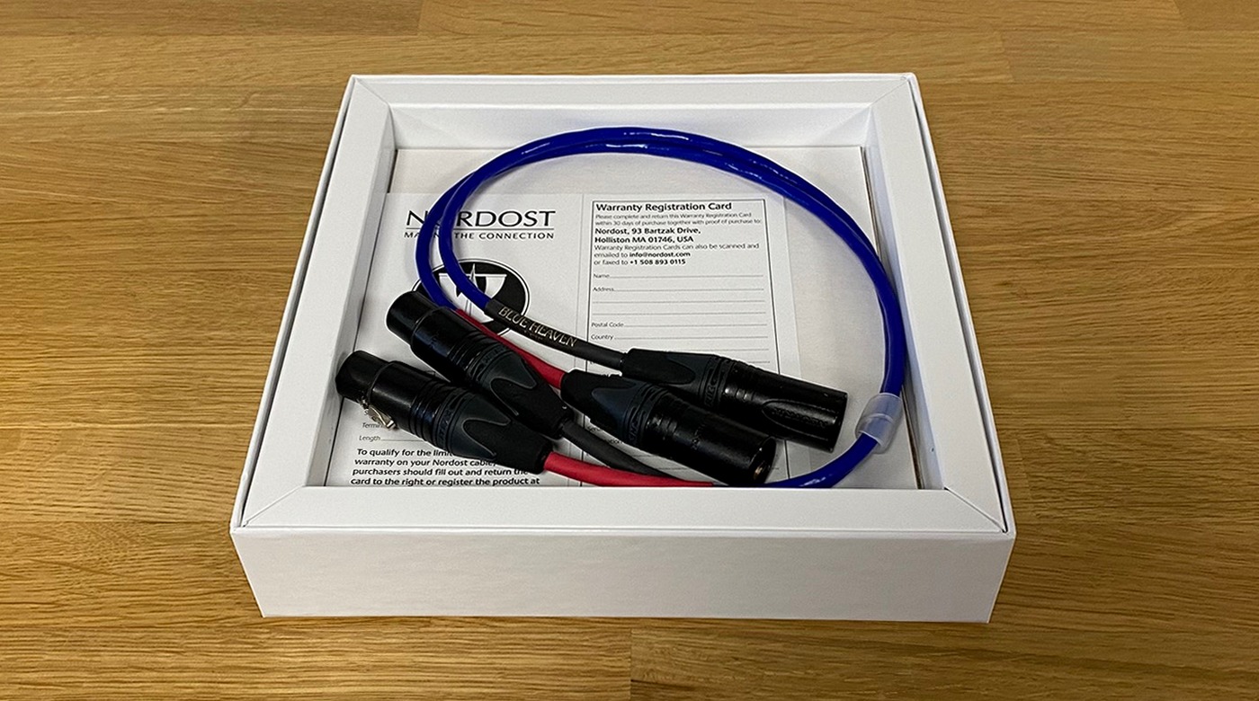 Nordost Blue Heaven High-End Audio analogový XLR kabel 0,6 m