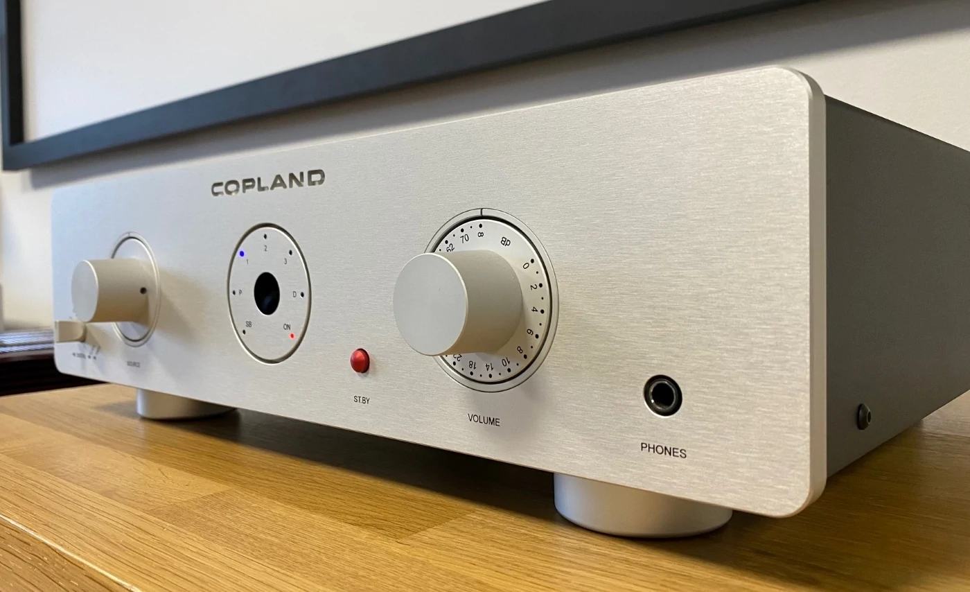 Copland CSA 70 High-End Audio integrovaný zesilovač, phono/gramofonový MM předzesilovač a převodník/DAC stříbrný