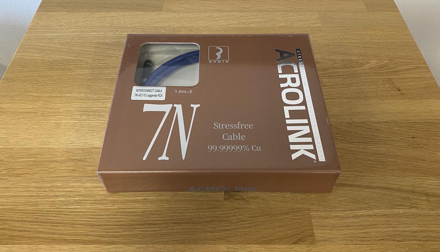 Acrolink 7N-A2110 Leggenda High-End Audio analogový RCA kabel 1 m