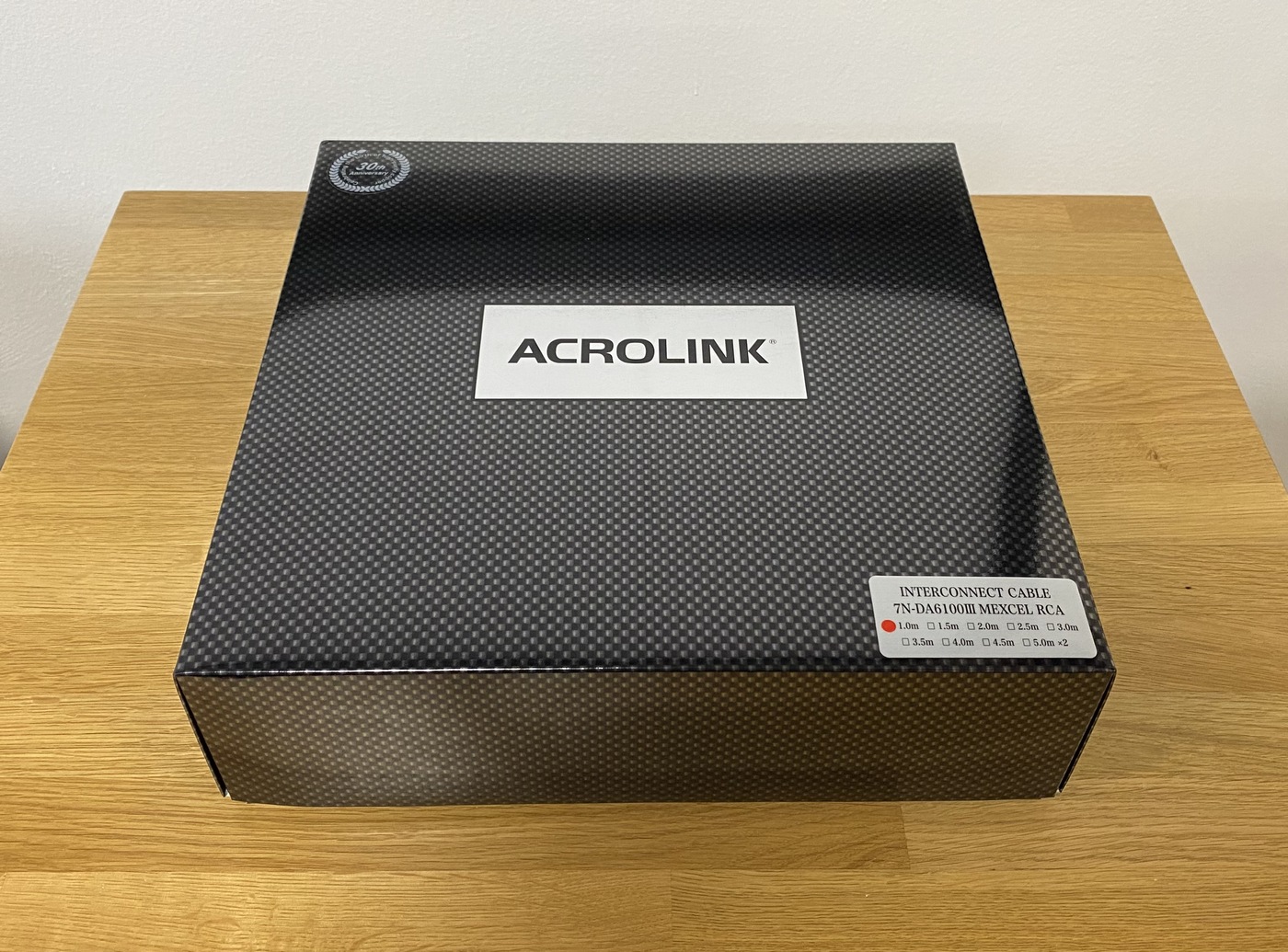 Acrolink 7N-DA6100III MEXCEL High-End Audio analogový RCA kabel 1 m