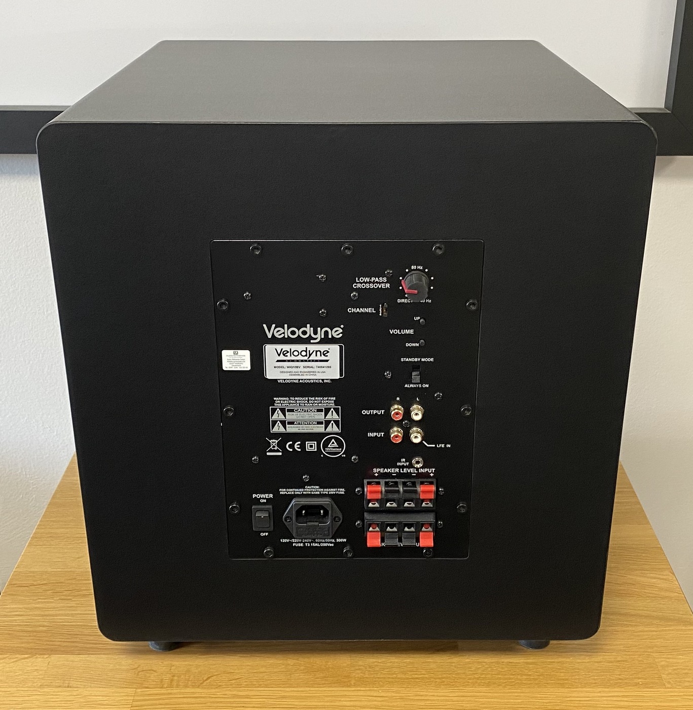 Caisson De Basse Velodyne Wi-Q 10 – Actif, Transmission Radio, Sans Câble, Noir (neuf)