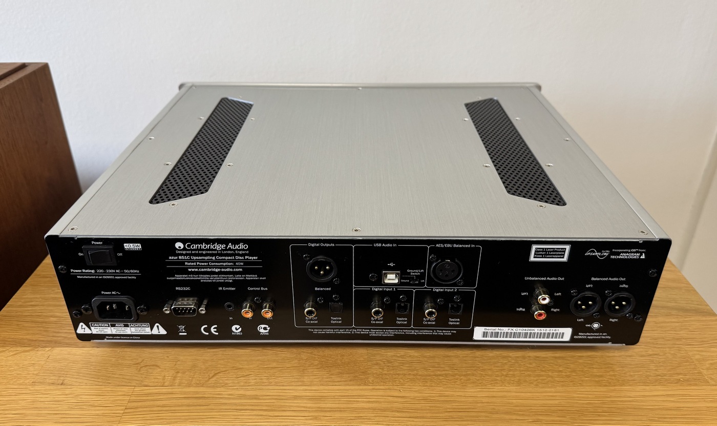 Cambridge Audio Azur 851C CD přehrávač/digitální předzesilovač/DAC stříbrný