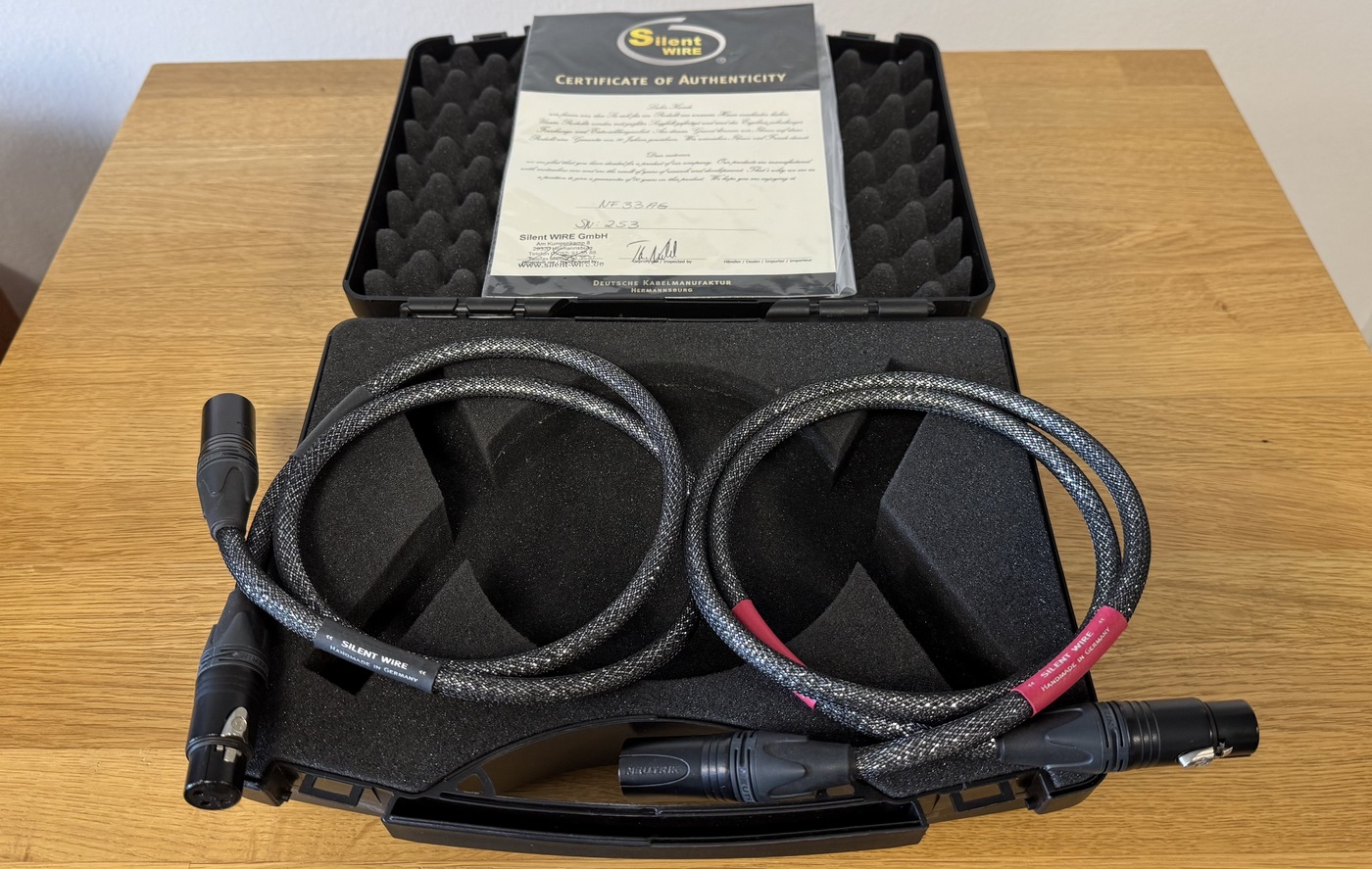 Silent Wire NF 33 AG High-End Audio XLR kabel 1 m
