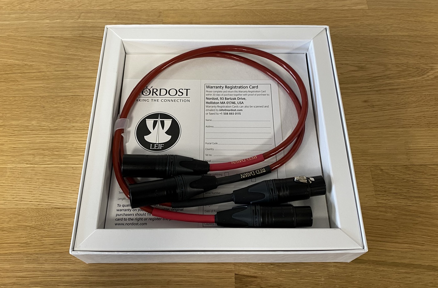 Nordost Red Dawn High-End Audio analogový XLR kabel 0,6 m