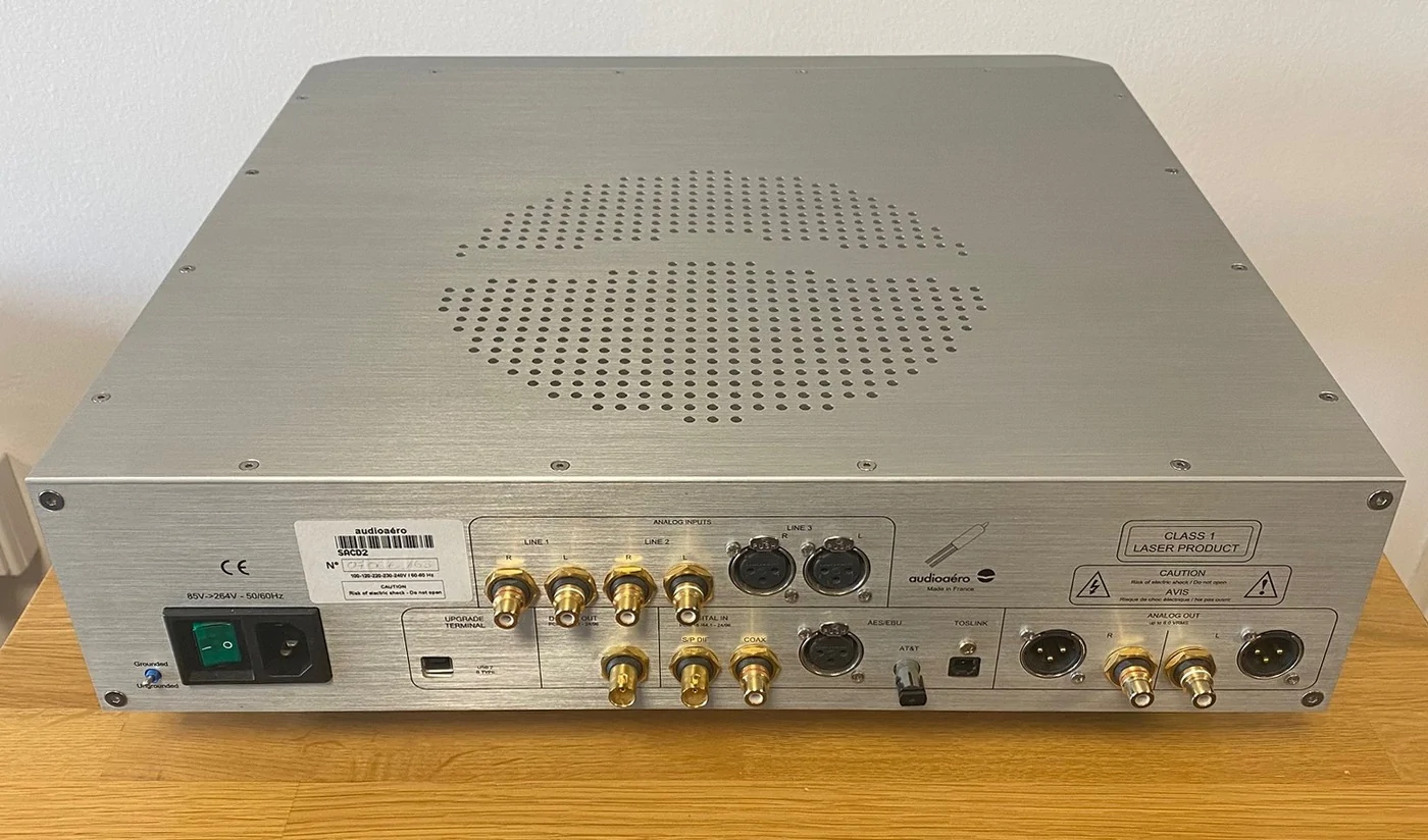 Audio Aero Prestige Signature Edition SACD2 High-End Audio SACD/CD přehrávač, převodník/DAC, analogový a digitální předzesilovač stříbrné