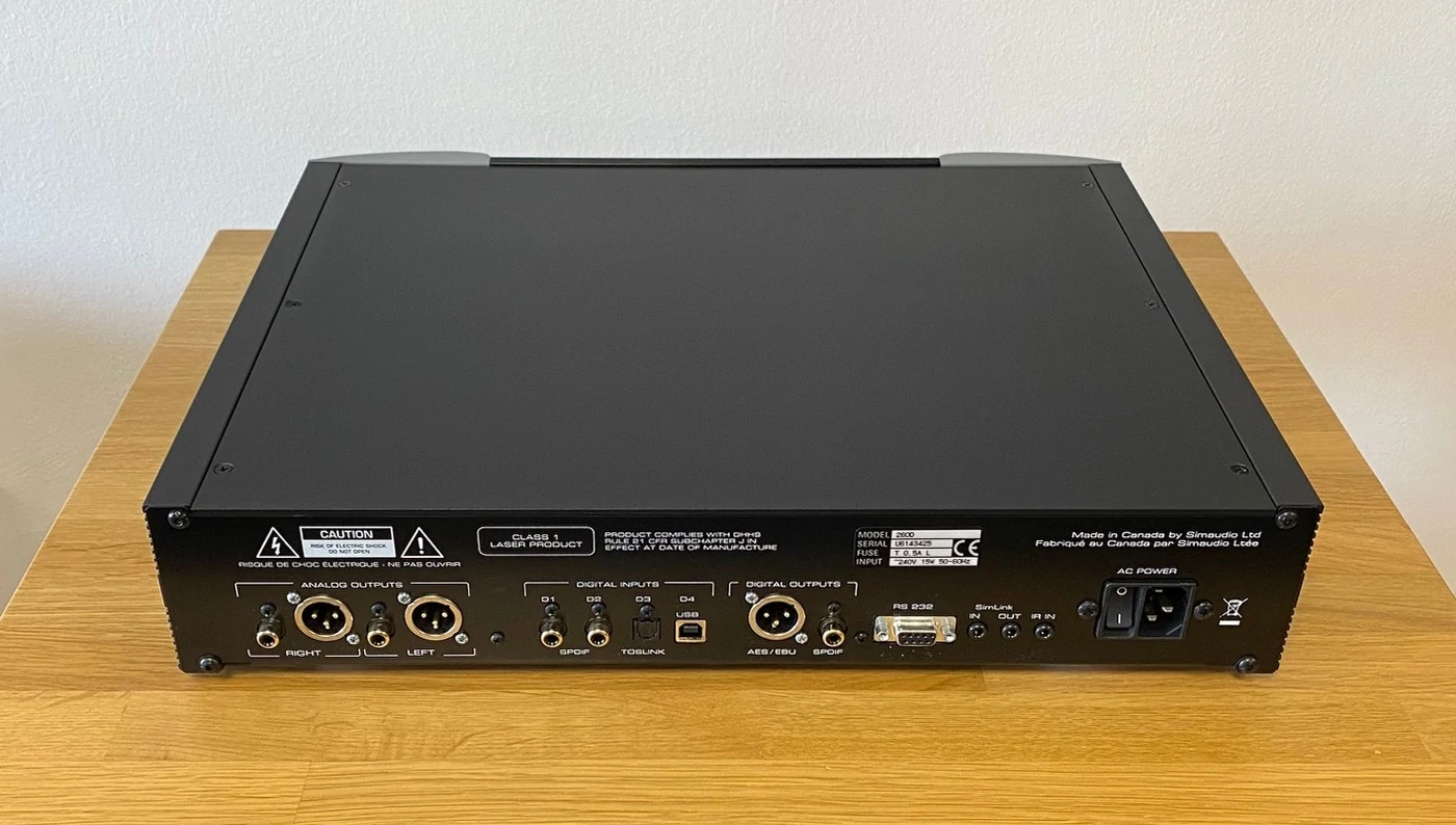 Moon 260D High-End Audio CD přehrávač a převodník/DAC černo stříbrný