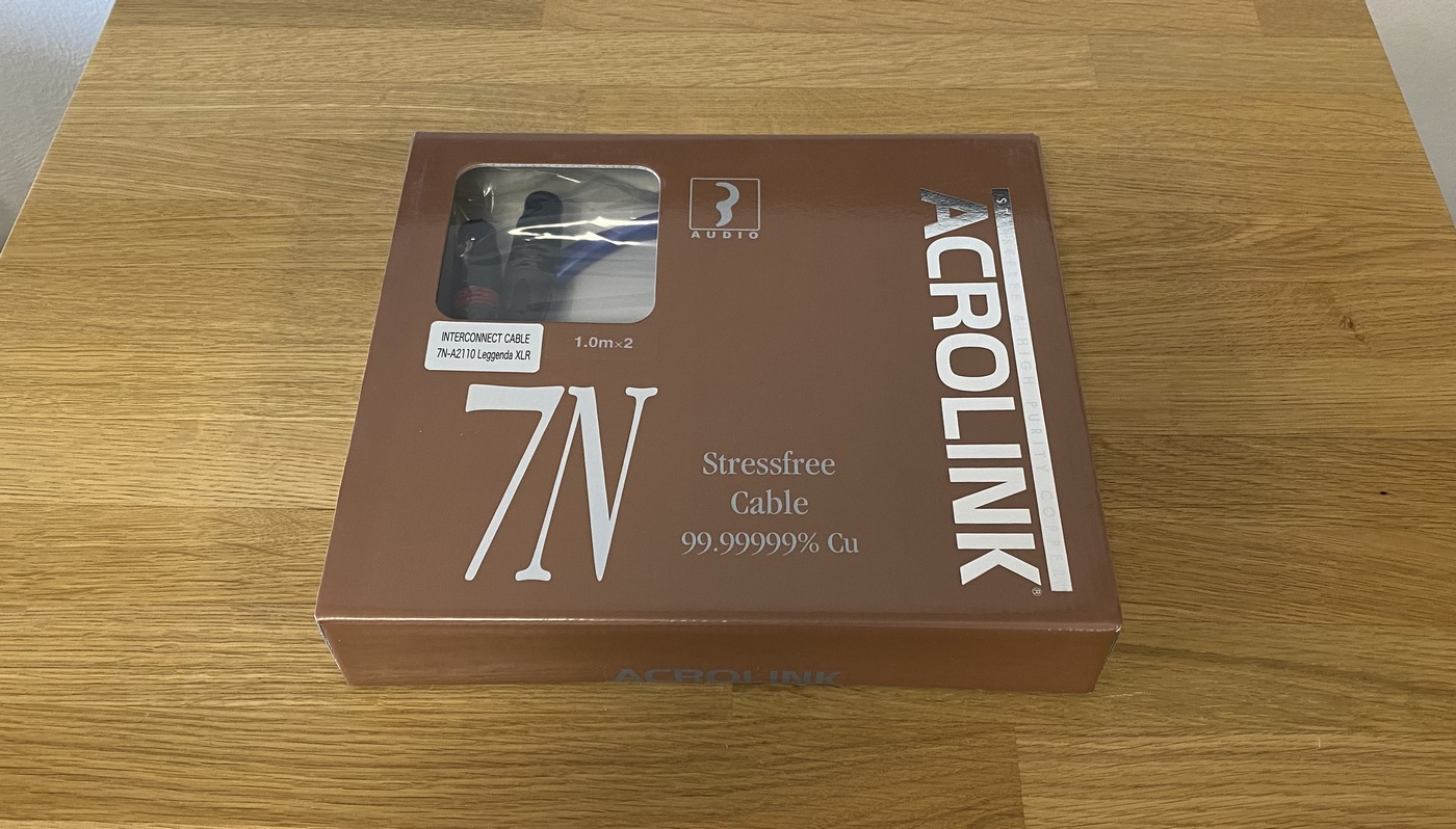 Acrolink 7N-A2110 Leggenda High-End Audio analogový XLR kabel 1 m