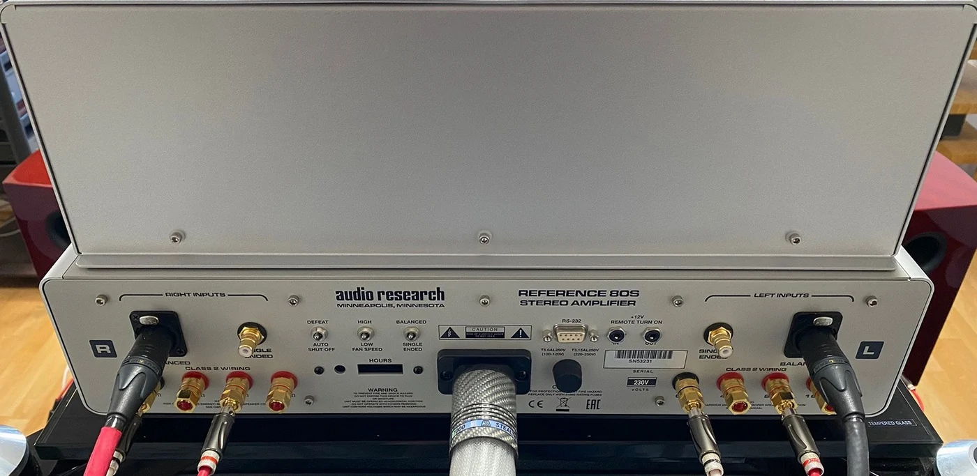 Audio Research Reference 80S High-End Audio lampový koncový zesilovač stříbrný