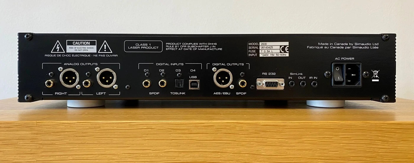 Moon 260D High-End Audio CD přehrávač a převodník/DAC černo stříbrný