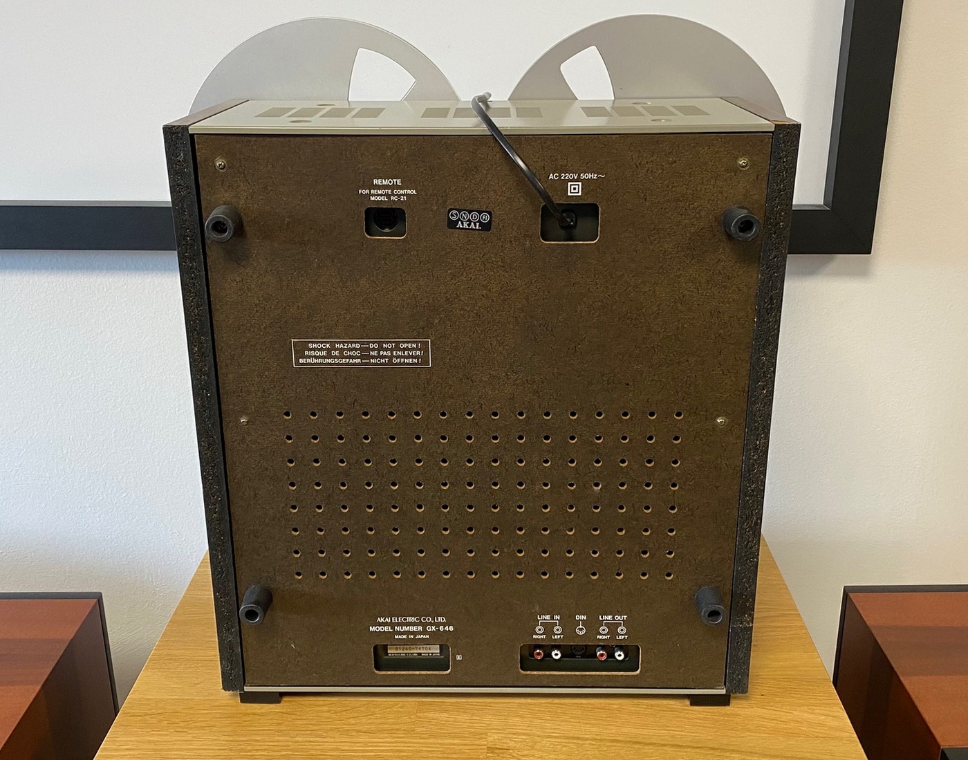 Akai GX-646 Vintage Audio kotoučový/cívkový magnetofon stříbrný/ořech