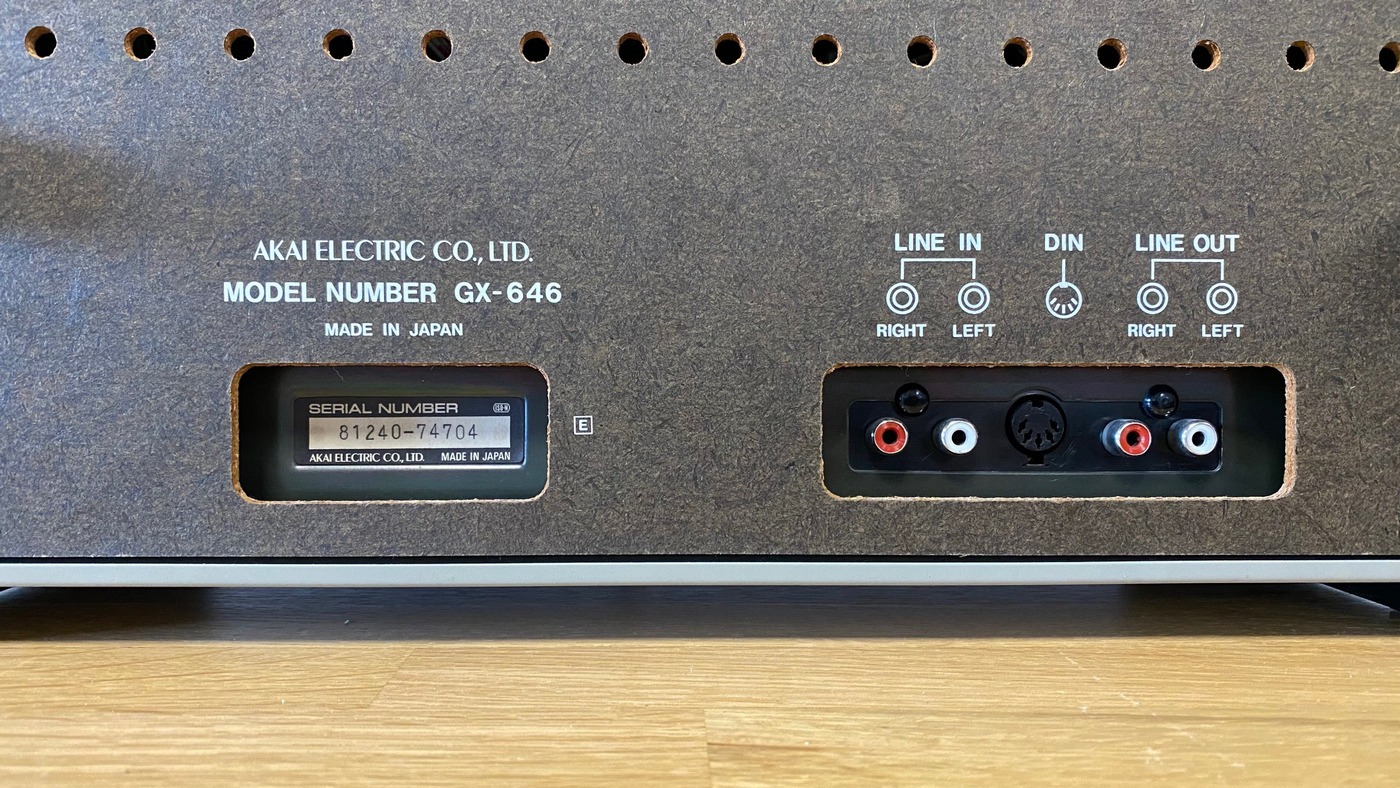 Akai GX-646 Vintage Audio kotoučový/cívkový magnetofon stříbrný/ořech